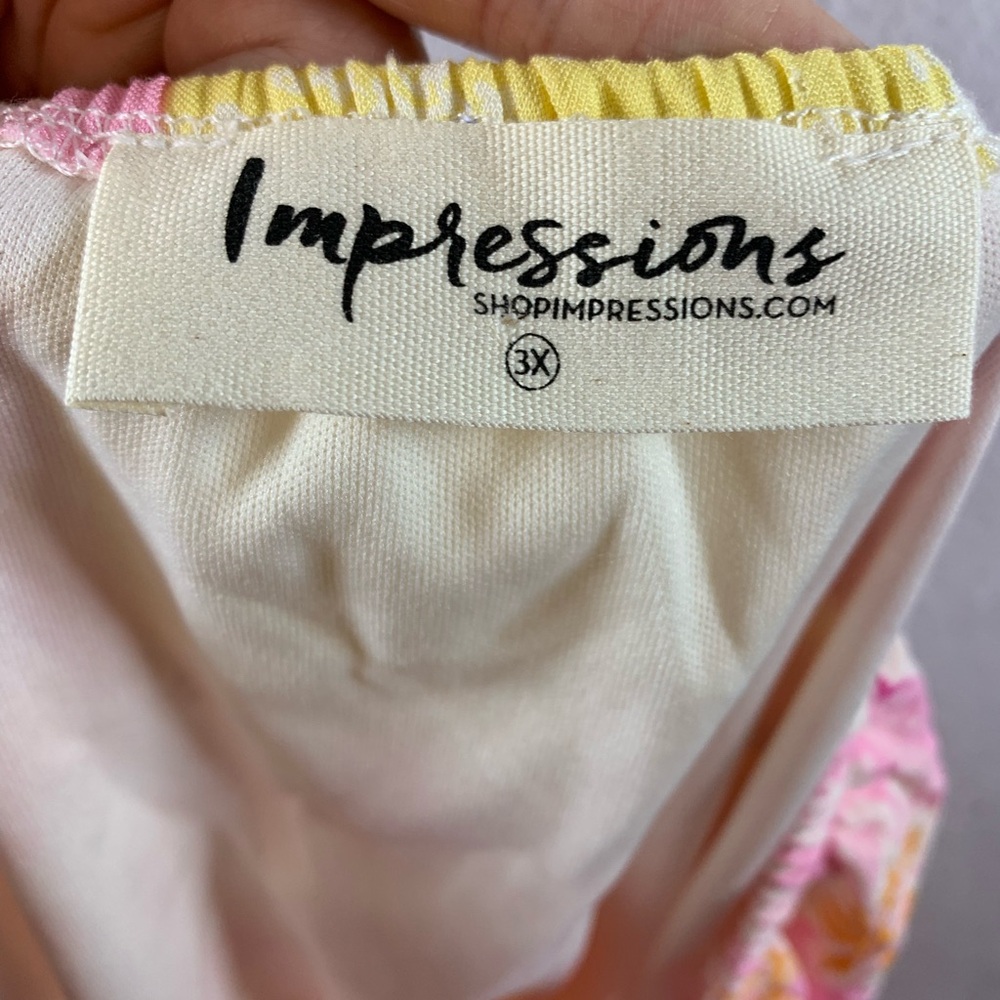 Impressions Patchwork Off Shoulder Mini Dress Sz … - image 8